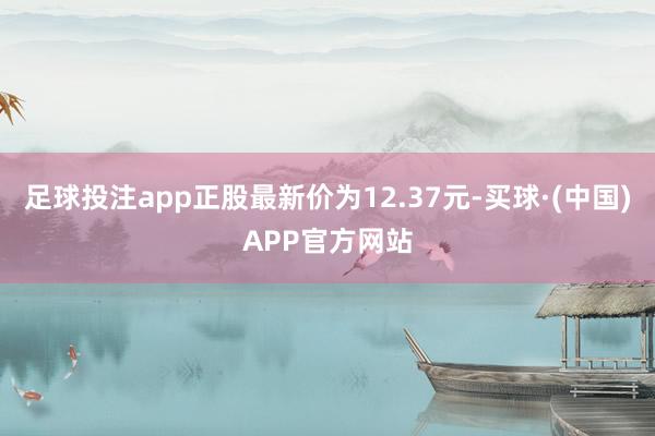 足球投注app正股最新价为12.37元-买球·(中国)APP官方网站