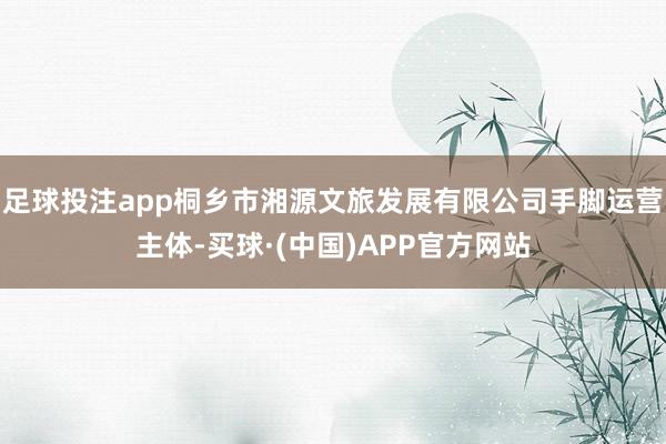 足球投注app桐乡市湘源文旅发展有限公司手脚运营主体-买球·(中国)APP官方网站