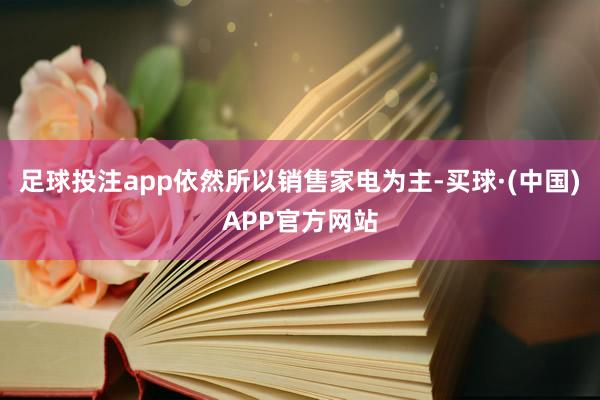 足球投注app依然所以销售家电为主-买球·(中国)APP官方网站