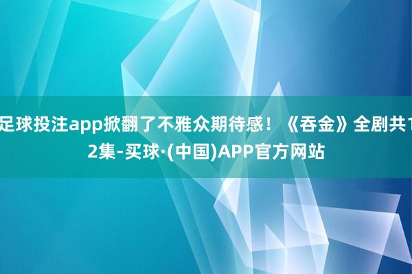 足球投注app掀翻了不雅众期待感！《吞金》全剧共12集-买球·(中国)APP官方网站
