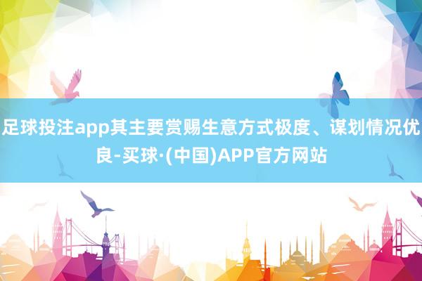 足球投注app其主要赏赐生意方式极度、谋划情况优良-买球·(中国)APP官方网站