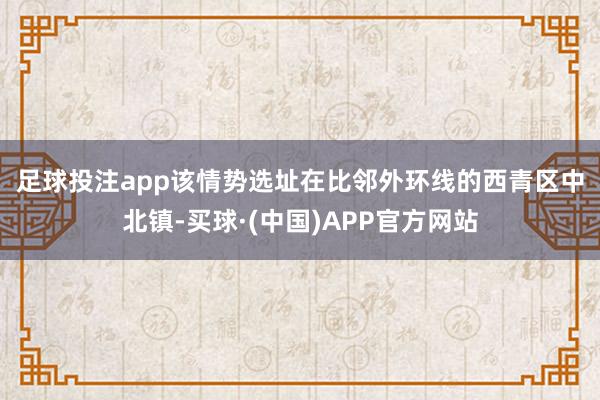 足球投注app　　该情势选址在比邻外环线的西青区中北镇-买球·(中国)APP官方网站
