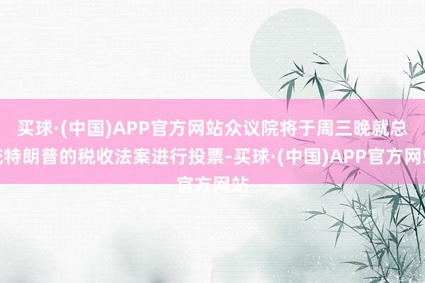 买球·(中国)APP官方网站众议院将于周三晚就总统特朗普的税收法案进行投票-买球·(中国)APP官方网站